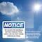 Signmission No Glass Or Animals Within Fenced Pool Area, 10 in W x Rectangle, Vinyl Decal OS-2PACK-NS-D-710-L-14632 - alternate 6